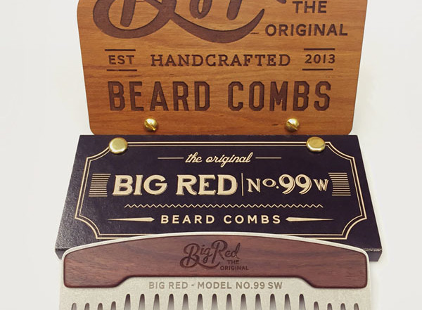 Metallkamm Big Red No.99 SW von Big Red Beard Combs