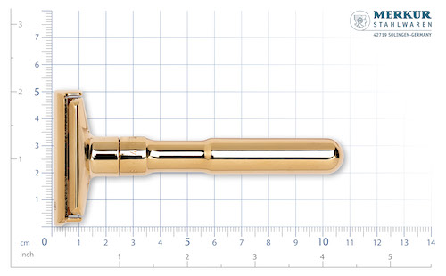 Merkur Rasierhobel 702 Futur - 24k vergoldet